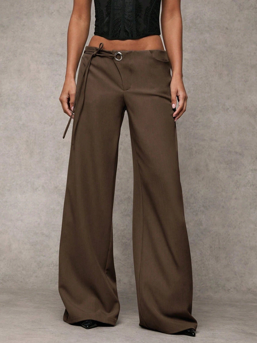 Women's Casual Fashion Design Low - waist Slightly Flared Suit Pants - Relivaro